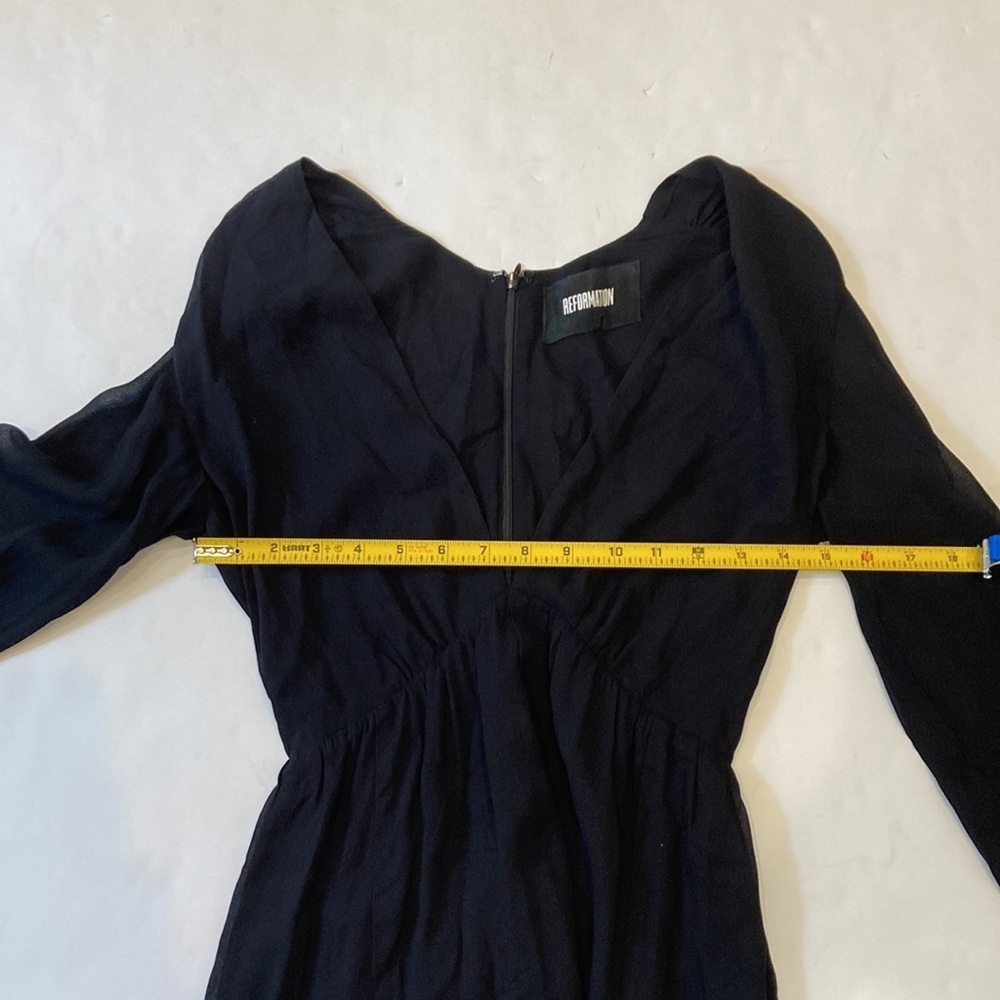 Reformation Black Dress Size 0 - Picture 9 of 10
